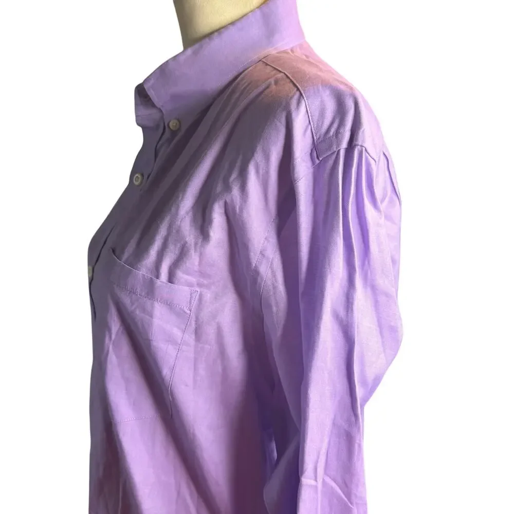 Banana Republic Soft Wash Lavender Button Down Shirt, Men's Size Large